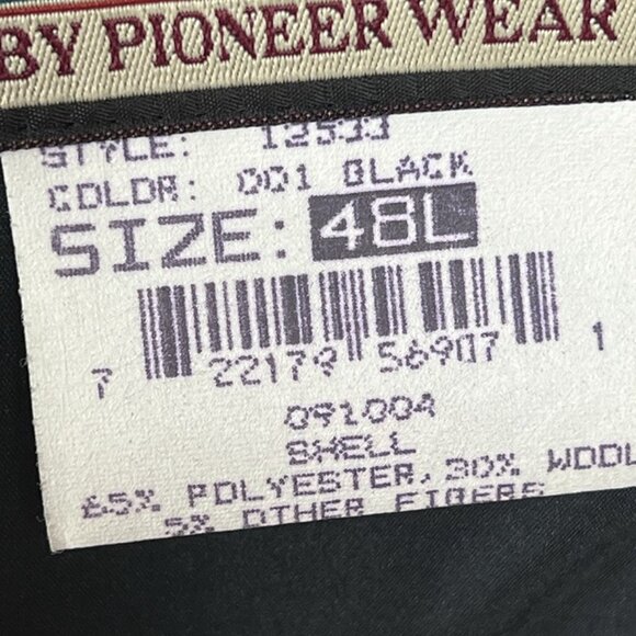 VTG Pioneer Wear Country Gentleman Wool Leather Patch Sport Coat 48L Blazer - Picture 7 of 12